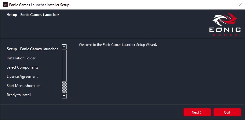 eonic games installer step 1